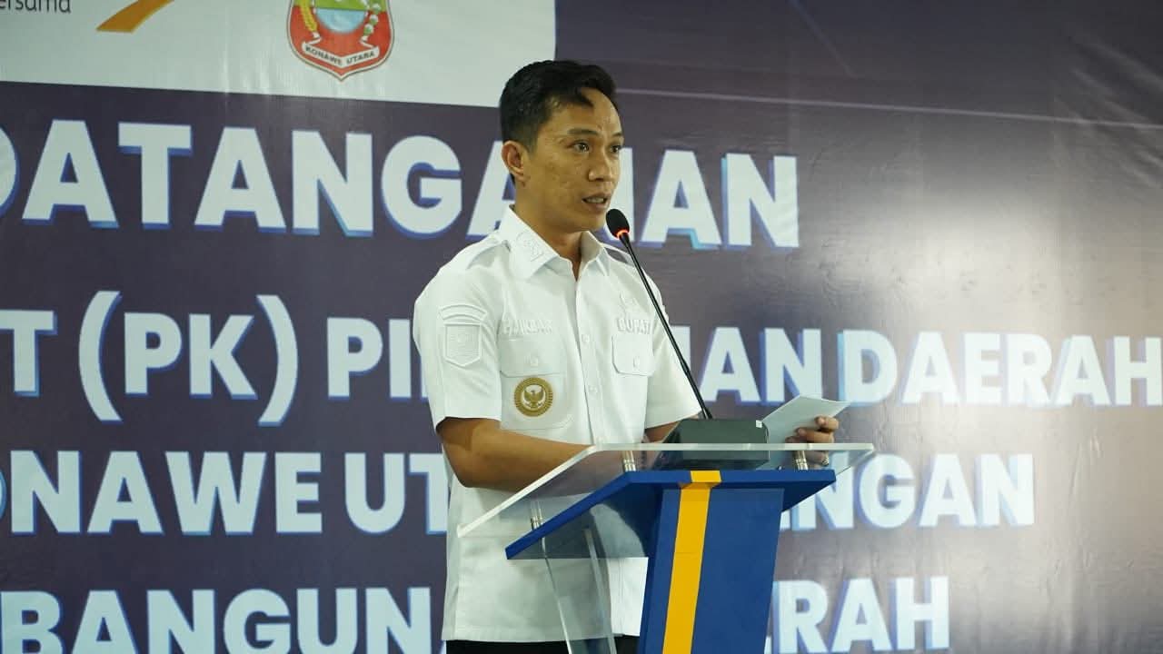 Bupati Konawe Utara Teken Perjanjian Kredit dengan Bank Sultra untuk Percepatan Pembangunan Infrastruktur